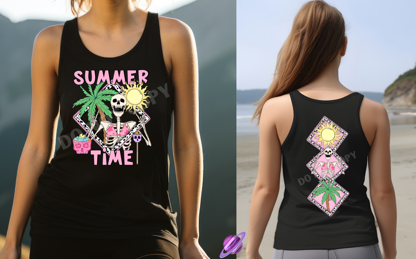 SUMMER TIME TANK DOUBLE SIDED