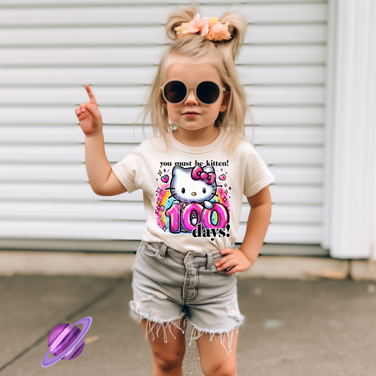 100 Days Kitten TEE