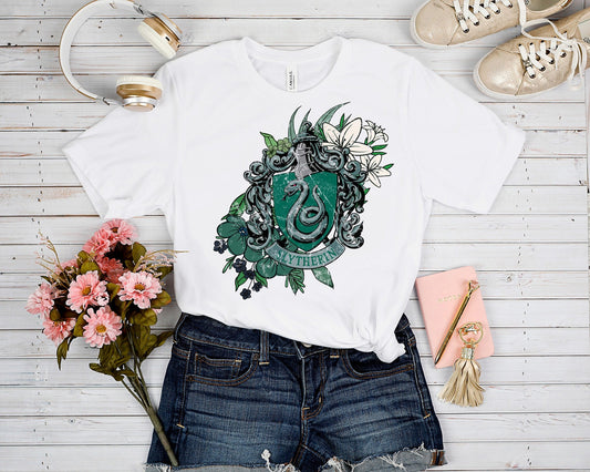 OUTFIT RUN 3-GREEN HOUSE FLORAL TEE