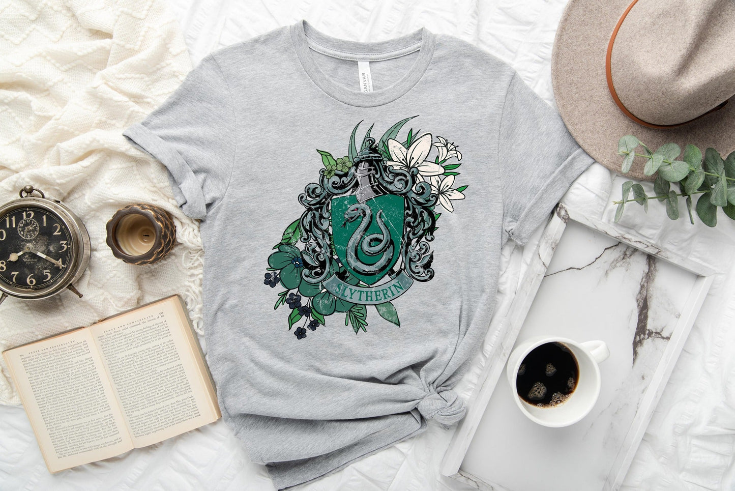 OUTFIT RUN 3-GREEN HOUSE FLORAL TEE