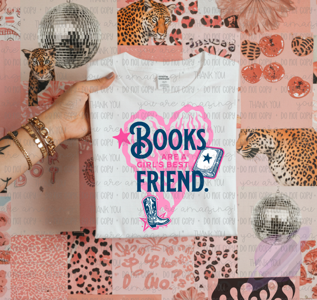 BOOKS ARE GIRLS BEST FRIEND TEE