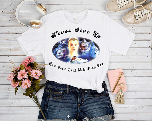 OUTFIT 6-NEVER GIVE UP TEE