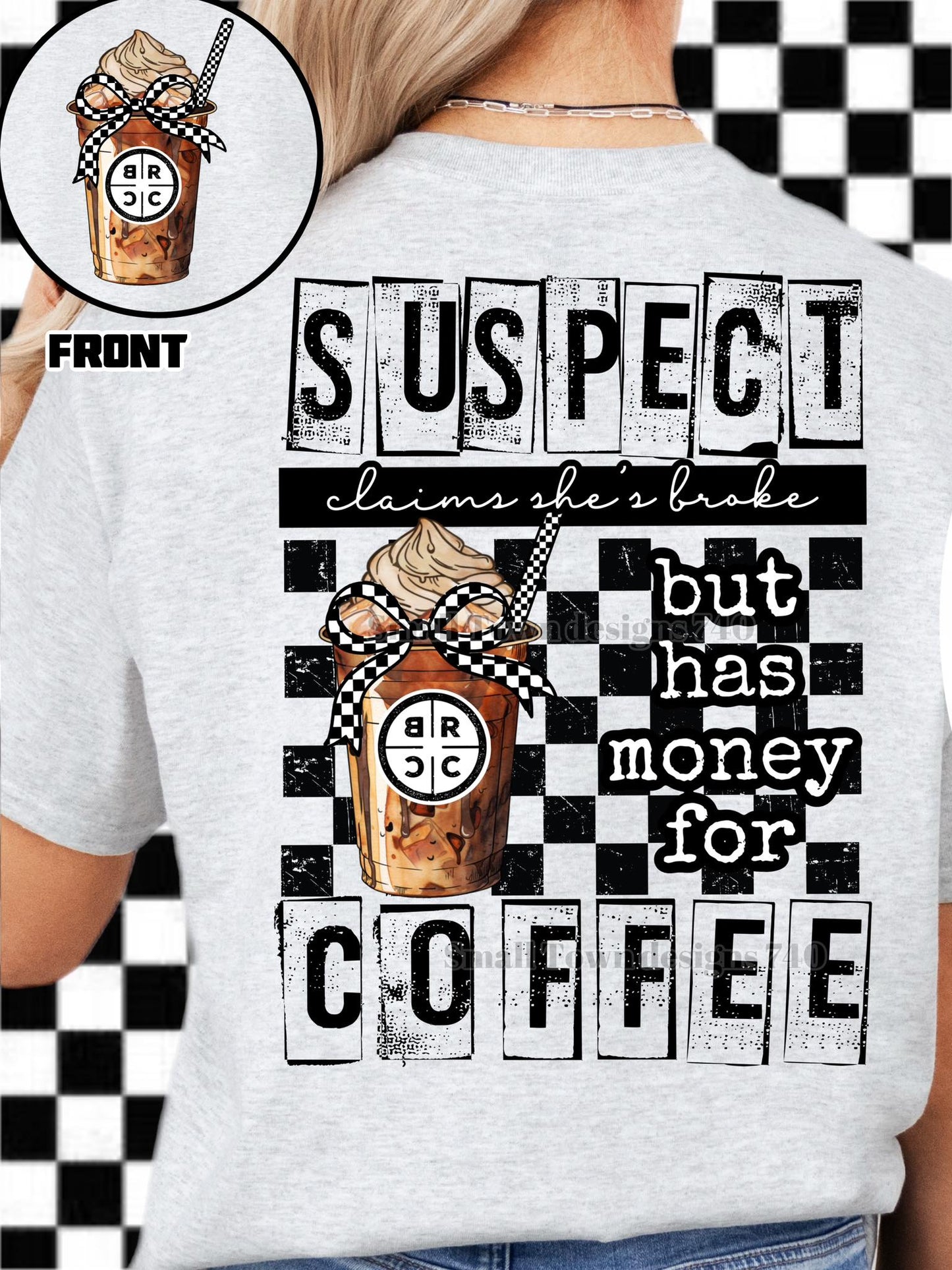 SUSPECT COFFEE COLLECTION DOUBLE SIDED TEE (MULTIPLE OPTIONS)
