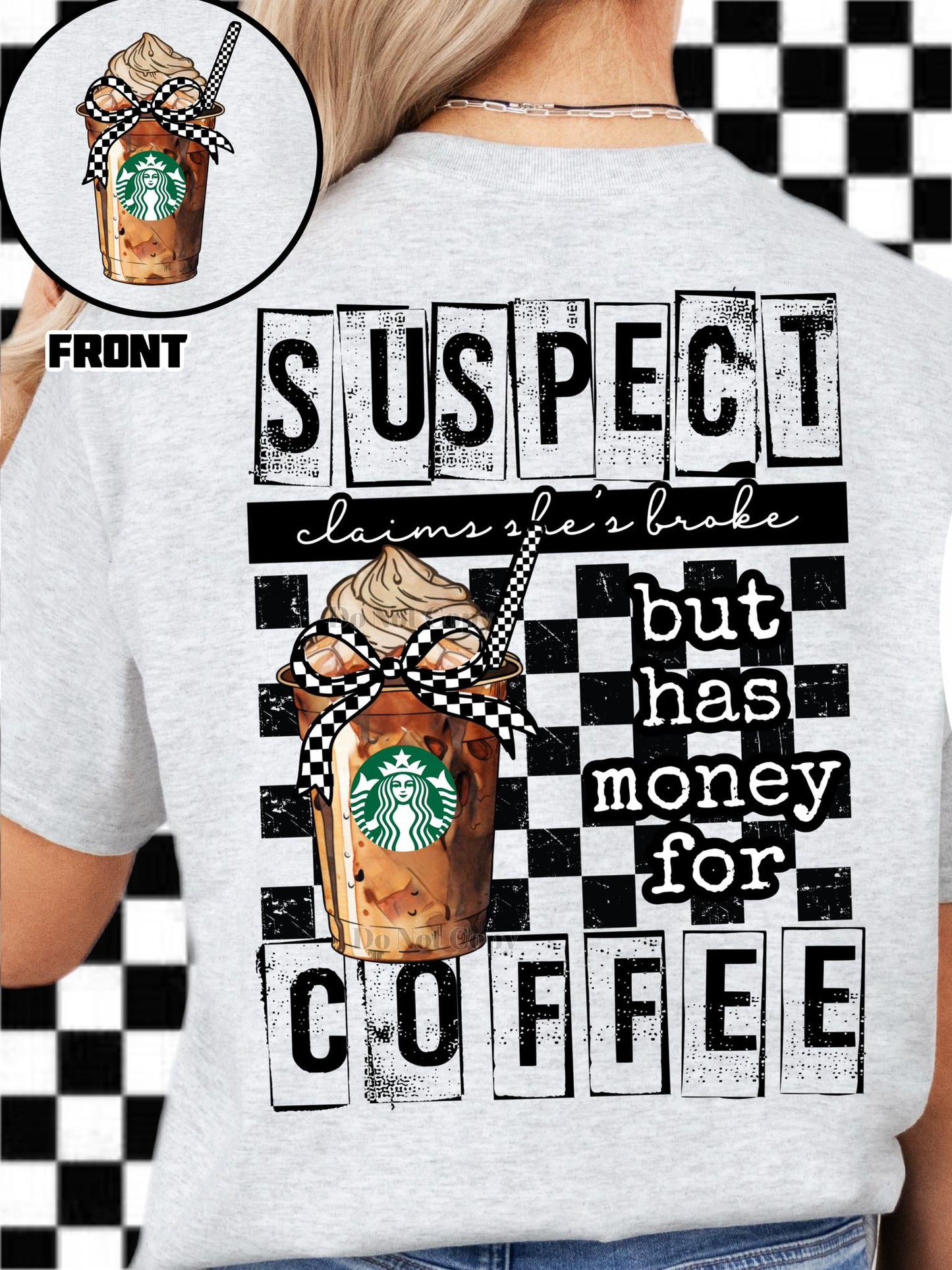SUSPECT COFFEE COLLECTION DOUBLE SIDED TEE (MULTIPLE OPTIONS)