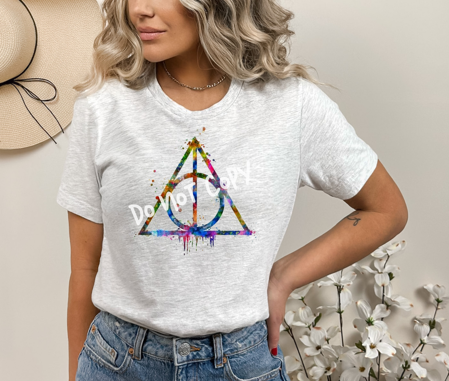 Watercolor Deathly Tee