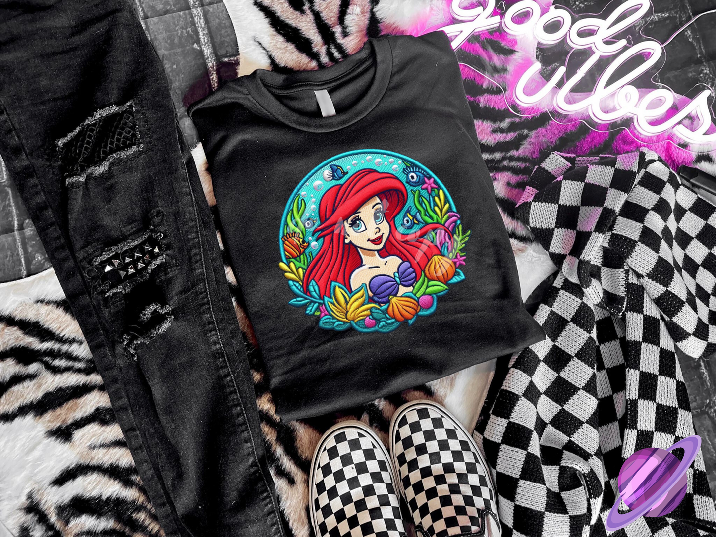 EMBROID MERMAID UNISEX TEE ADULTS/KIDS