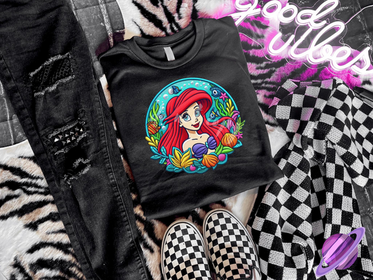 EMBROID MERMAID UNISEX TEE ADULTS/KIDS