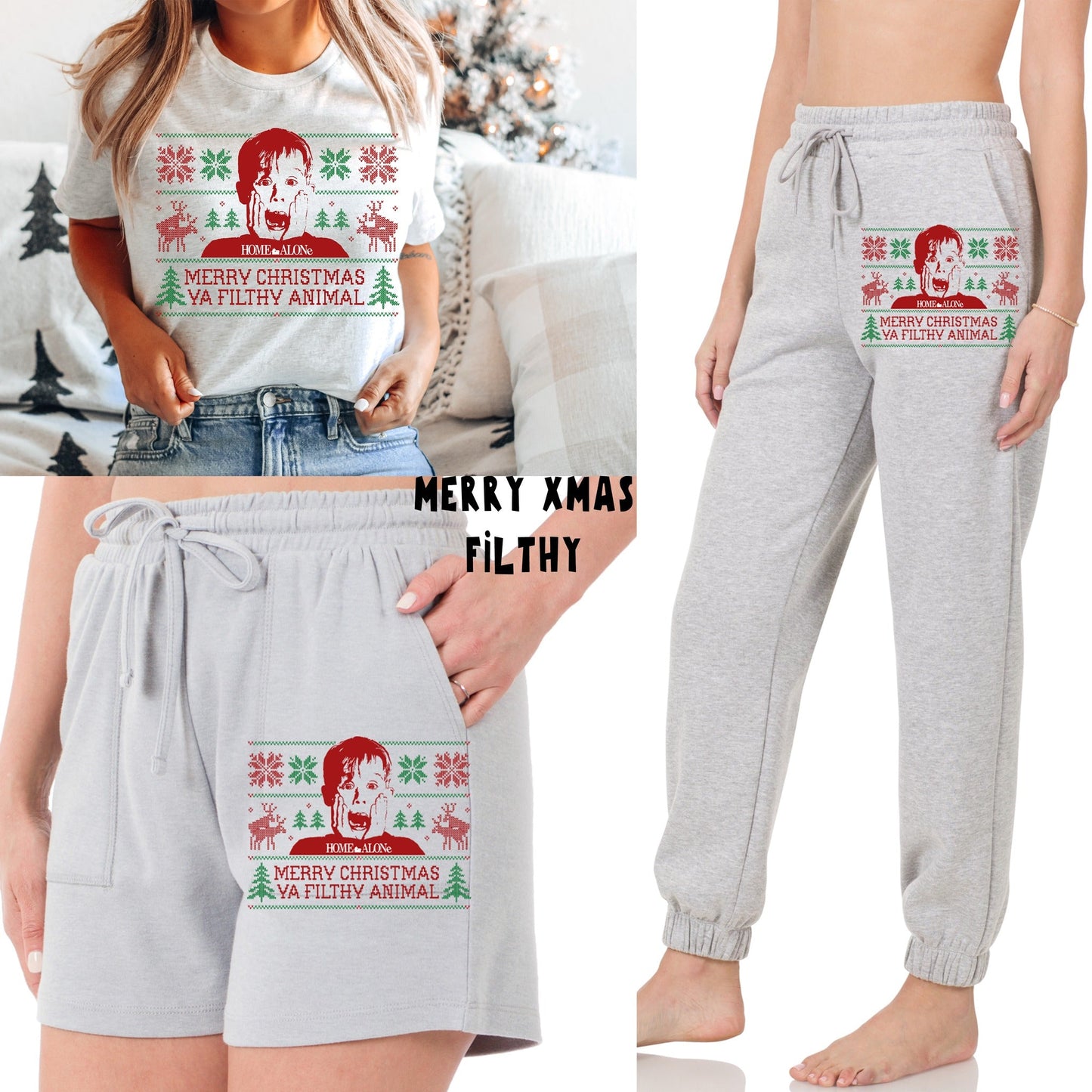 LOUNGEWEAR RUN-MERRY XMAS FILTHY TEE- PREORDER CLOSING 9/30