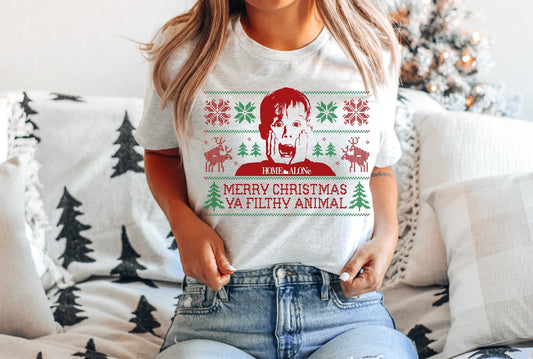 LOUNGEWEAR RUN-MERRY XMAS FILTHY TEE- PREORDER CLOSING 9/30
