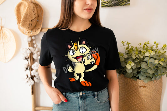 CATCH EM RUN-KITTY CATCH-UNISEX TEE ADULTS/KIDS
