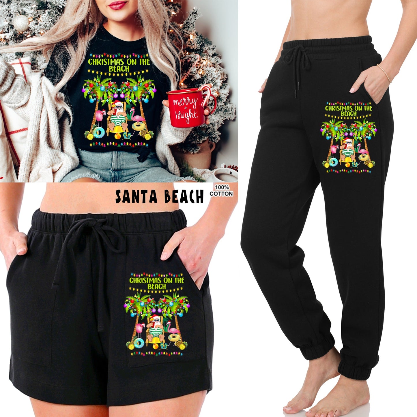LOUNGEWEAR RUN-SANTA BEACH TEE- PREORDER CLOSING 9/30