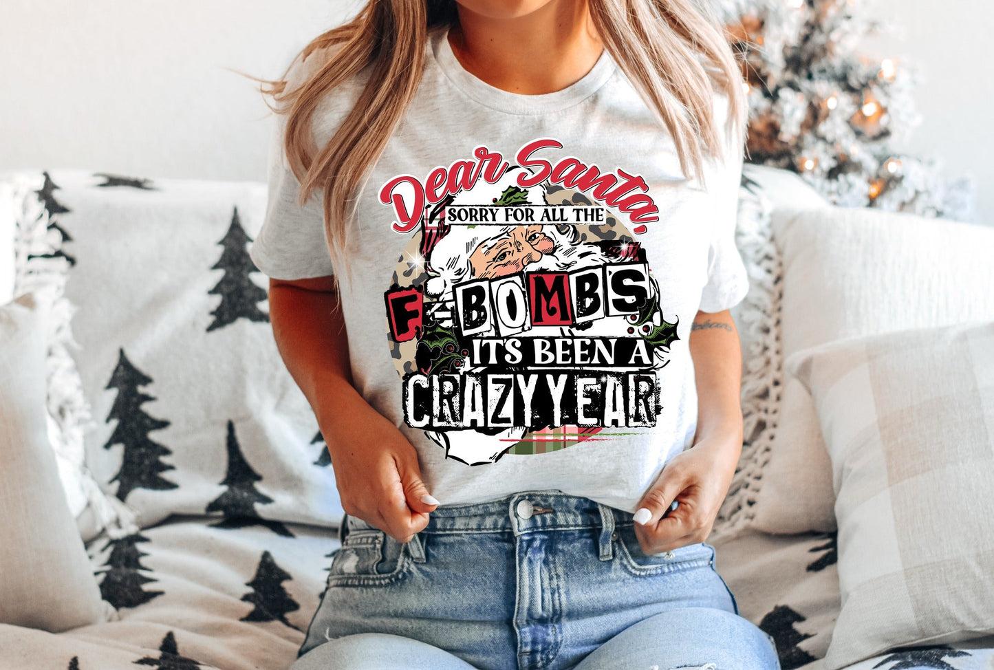 LOUNGEWEAR RUN-SORRY SANTA TEE- PREORDER CLOSING 9/30