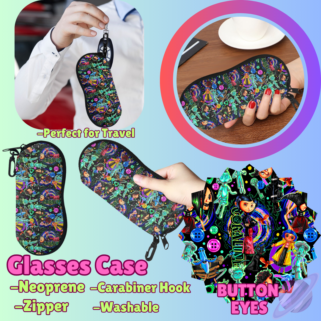 SUNGLASSES CASE RUN-BUTTON EYES-PREORDER CLOSING 8/8