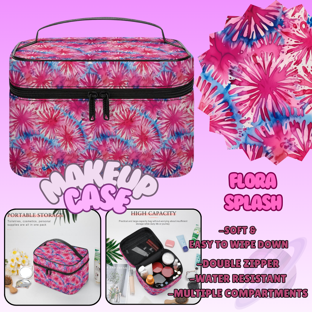 MAKEUP BAG RUN-FLORA SPLASH-PREORDER CLOSING 8/11