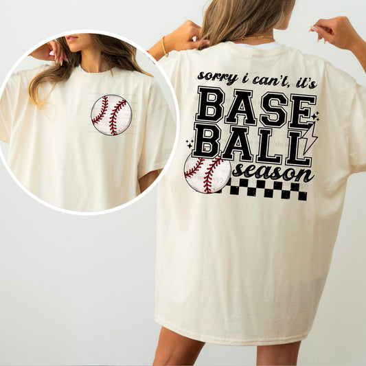 BASEBALL SEASON DOUBLE SIDED TEE