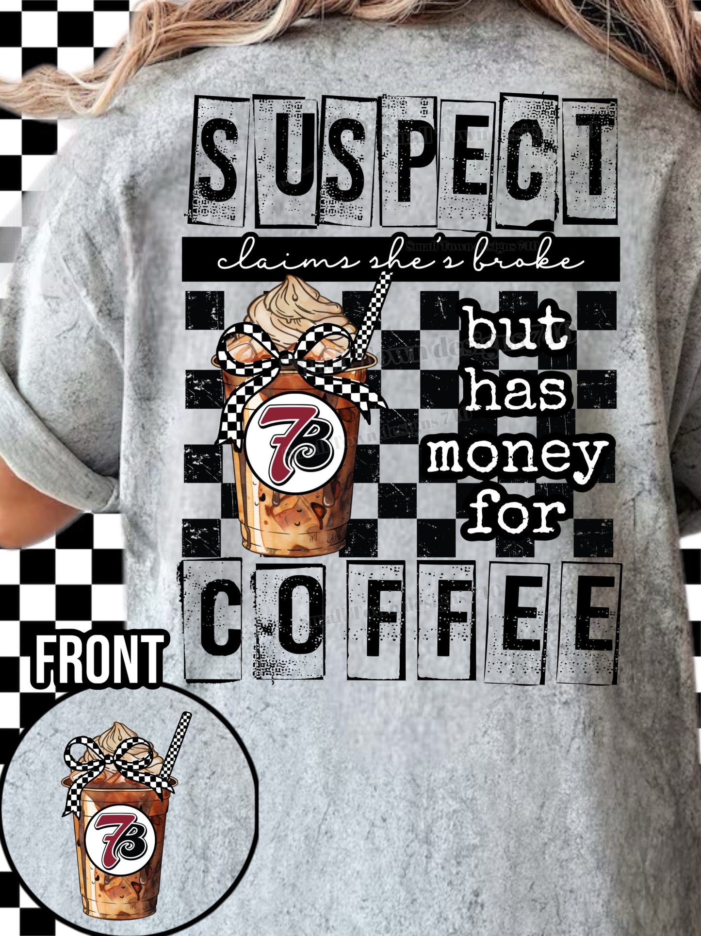 SUSPECT COFFEE COLLECTION DOUBLE SIDED TEE (MULTIPLE OPTIONS)