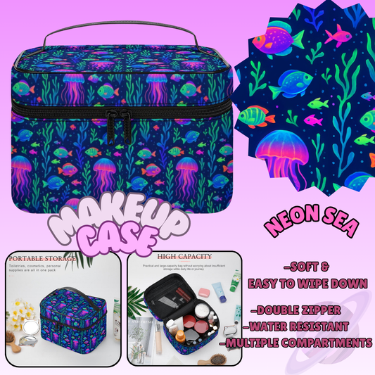 MAKEUP BAG RUN-NEON SEA-PREORDER CLOSING 8/11