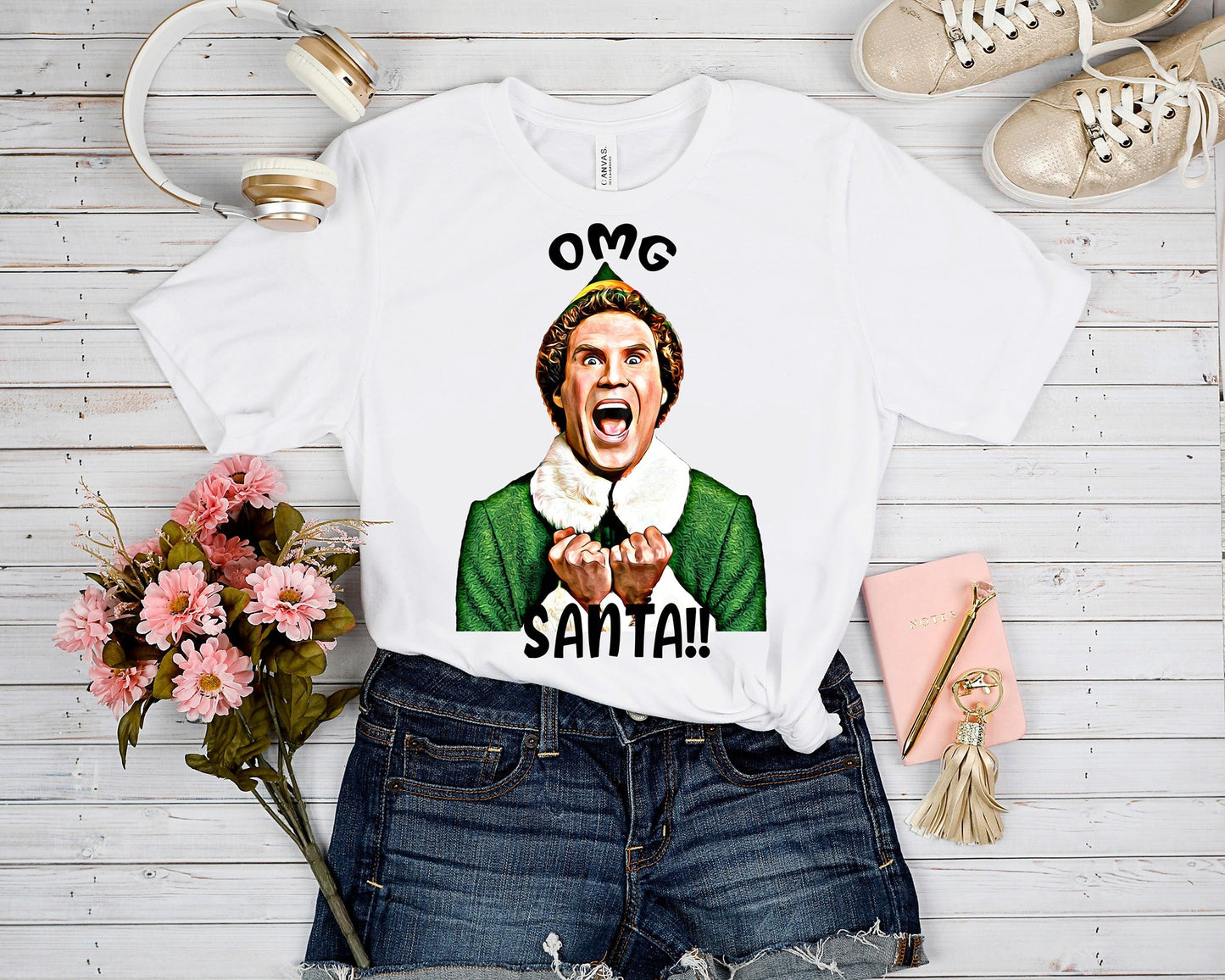 HOLIDAY RUN 1-SANTA I KNOW HIM TEE 2