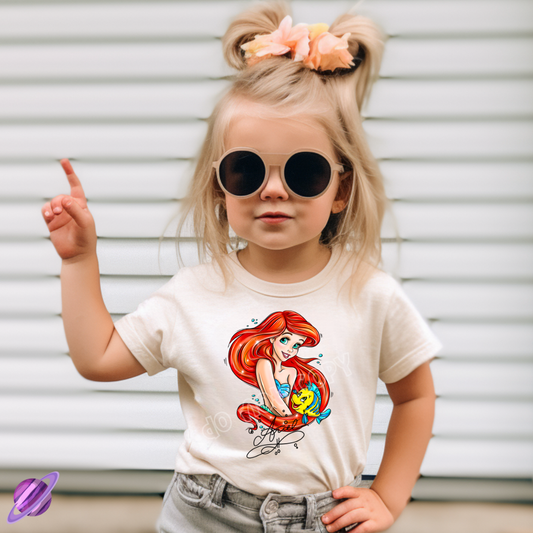 SIG MERMAID - PRINCESS RUN -UNISEX TEE ADULTS/KIDS