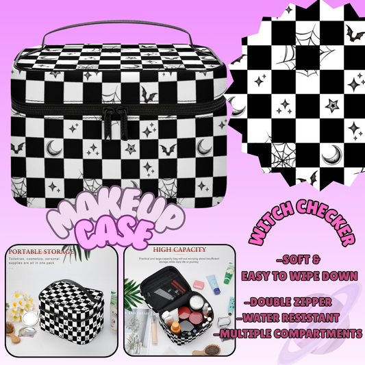 MAKEUP BAG RUN-WITCH CHECKER-PREORDER CLOSING 8/11