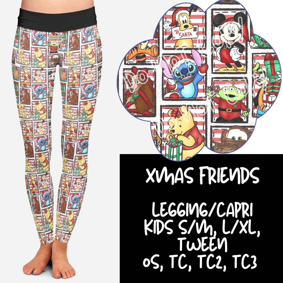 XMAS FRIENDS - HOLIDAY RUN 1 - LEGGINGS/CAPRI PREORDER CLOSING 9/17 ETA EARLY NOV