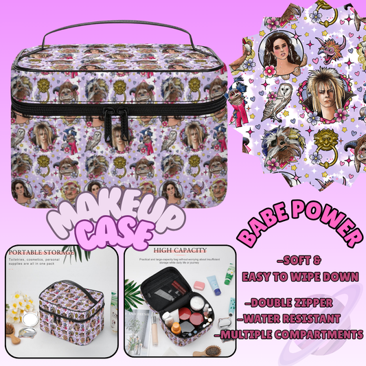 MAKEUP BAG RUN-BABE POWER-PREORDER CLOSING 8/11