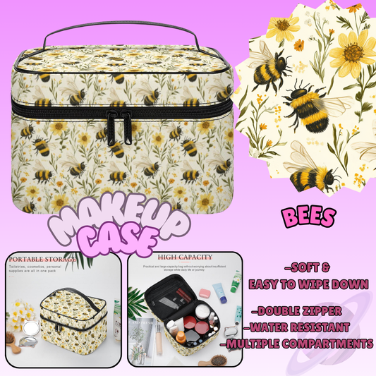 MAKEUP BAG RUN-BEES-PREORDER CLOSING 8/11