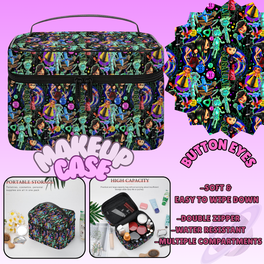 MAKEUP BAG RUN-BUTTON EYES-PREORDER CLOSING 8/11