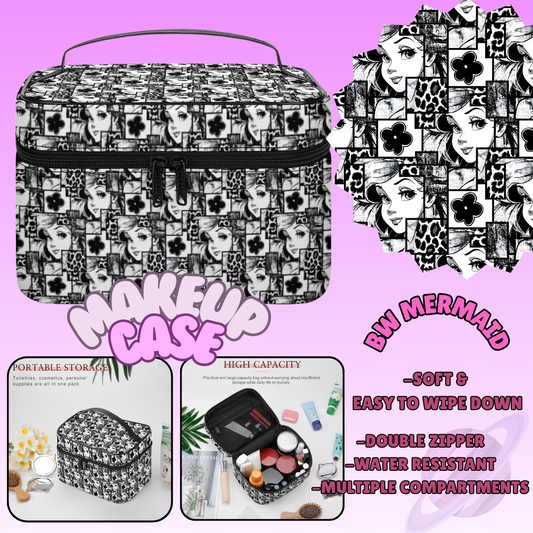 MAKEUP BAG RUN-BW MERMAID-PREORDER CLOSING 8/11