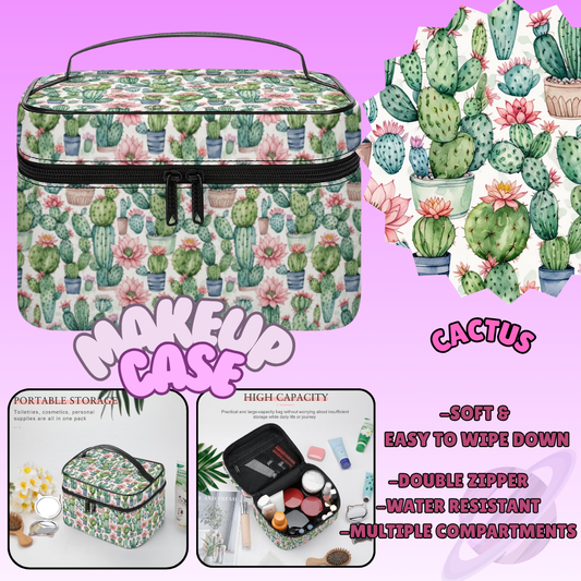 MAKEUP BAG RUN-CACTUS-PREORDER CLOSING 8/11