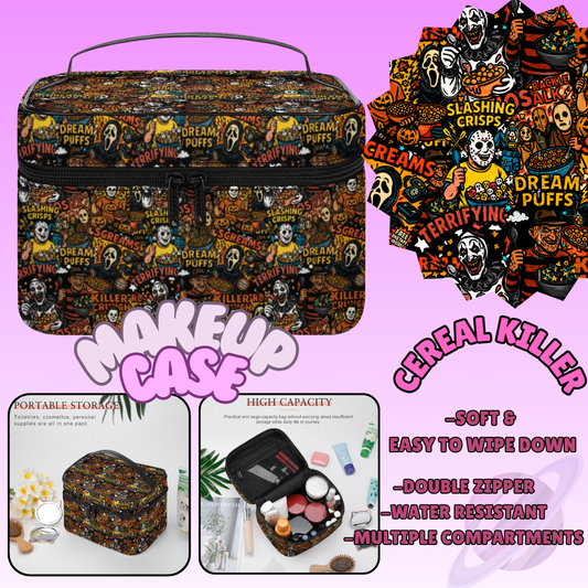 MAKEUP BAG RUN-CEREAL KILLER-PREORDER CLOSING 8/11