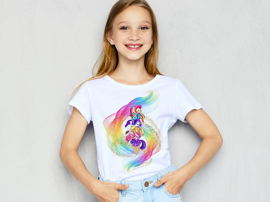 SPRING BASH RUN-CHUBBY PONIES TEE