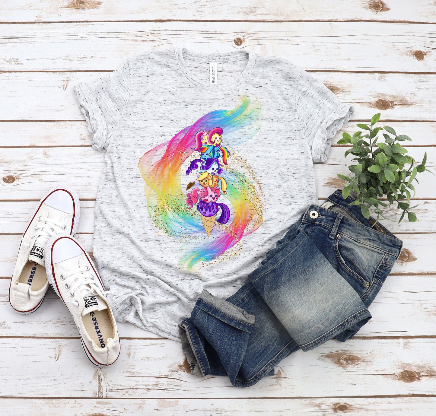 SPRING BASH RUN-CHUBBY PONIES TEE
