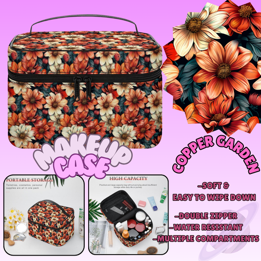MAKEUP BAG RUN-COPPER GARDEN-PREORDER CLOSING 8/11