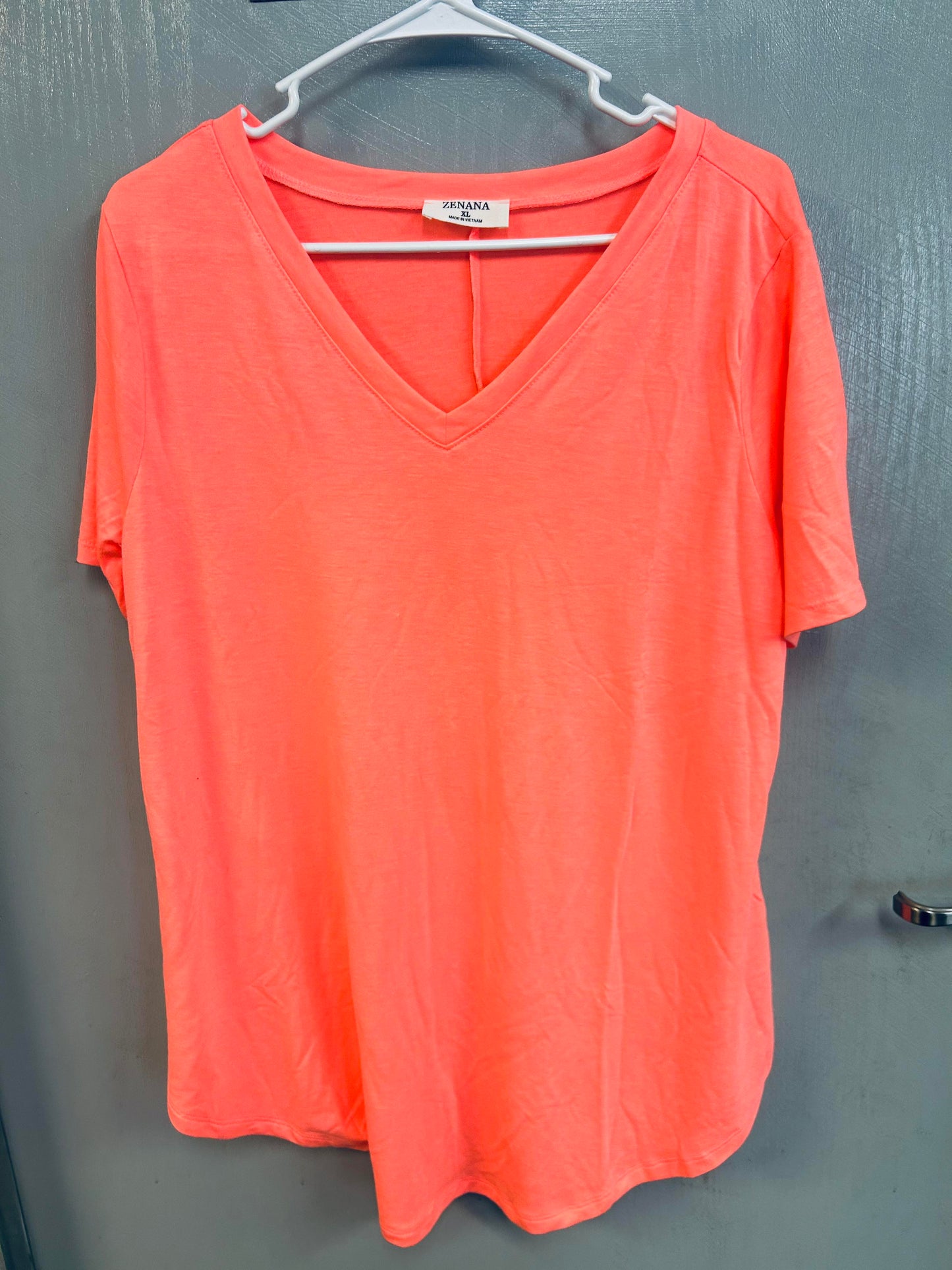 coral shirt