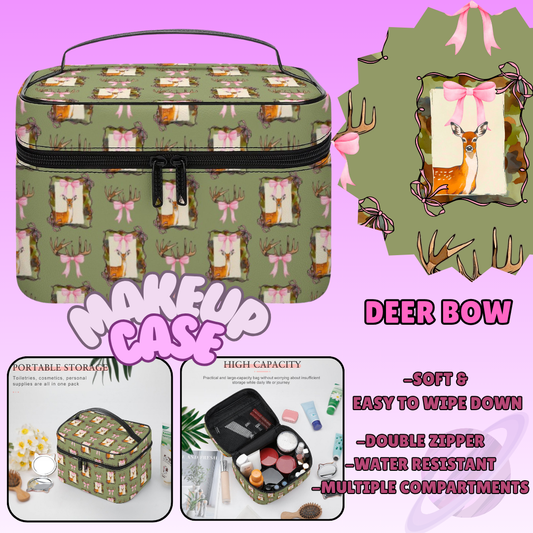 MAKEUP BAG RUN-DEER BOW-PREORDER CLOSING 8/11