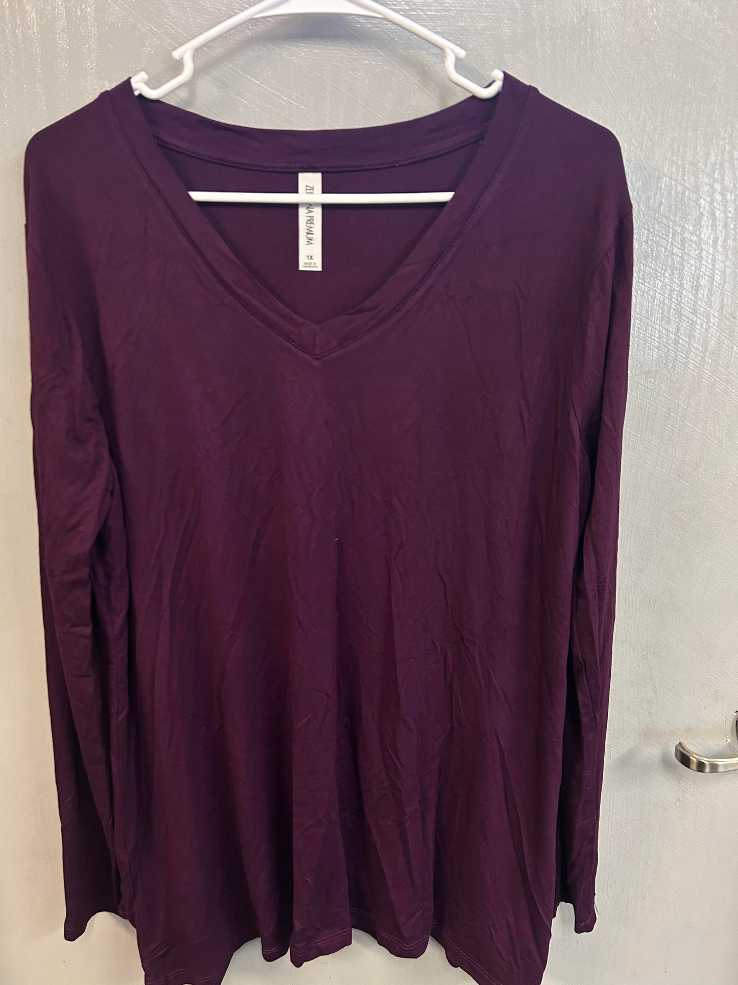 Eggplant purple shirt