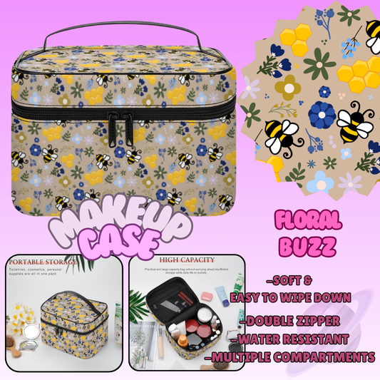 MAKEUP BAG RUN-FLORAL BUZZ-PREORDER CLOSING 8/11