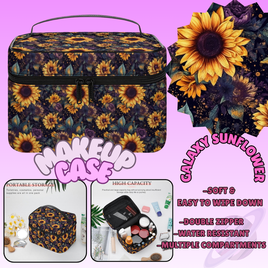 MAKEUP BAG RUN-GALAXY SUNFLOWER-PREORDER CLOSING 8/11