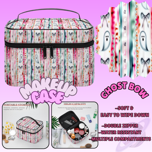 MAKEUP BAG RUN-GHOST BOW-PREORDER CLOSING 8/11