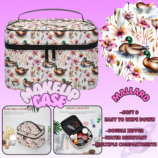 MAKEUP BAG RUN-MALLARD-PREORDER CLOSING 8/11