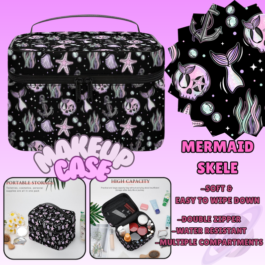 MAKEUP BAG RUN-MERMAID SKELE-PREORDER CLOSING 8/11