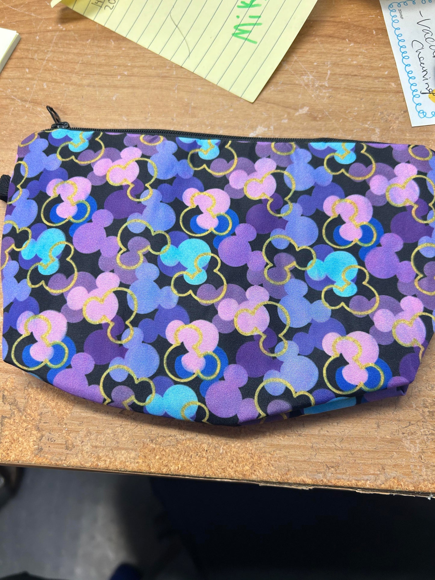 Mickey head makeup bag