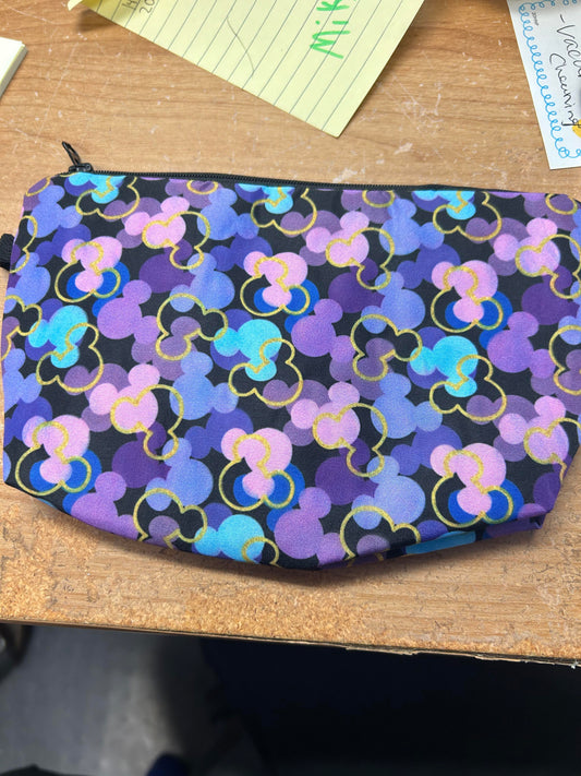 Mickey head makeup bag