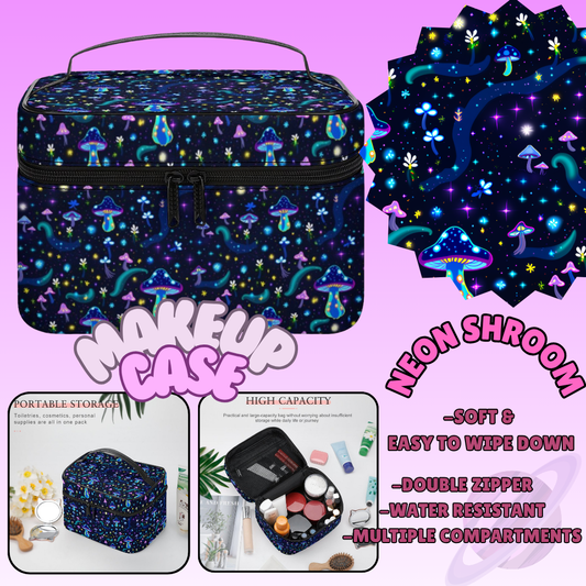 MAKEUP BAG RUN-NEON MUSHROOM-PREORDER CLOSING 8/11