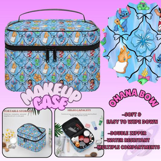 MAKEUP BAG RUN-OHANA BOW-PREORDER CLOSING 8/11