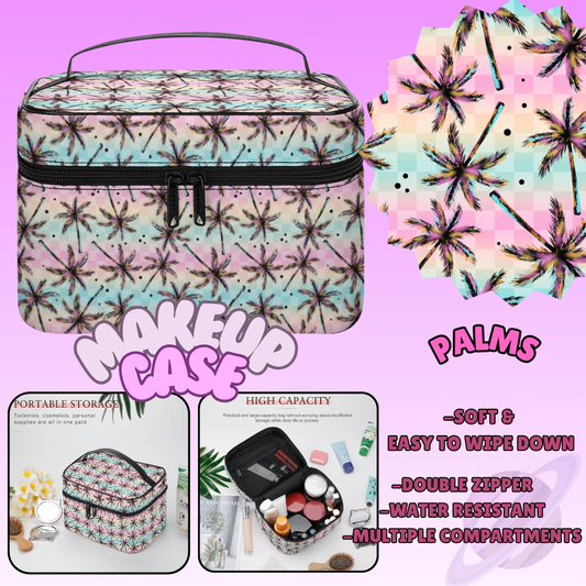 MAKEUP BAG RUN-PALMS-PREORDER CLOSING 8/11