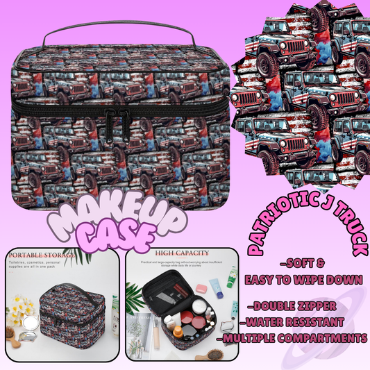 MAKEUP BAG RUN-PATRIOTIC J TRUCK-PREORDER CLOSING 8/11