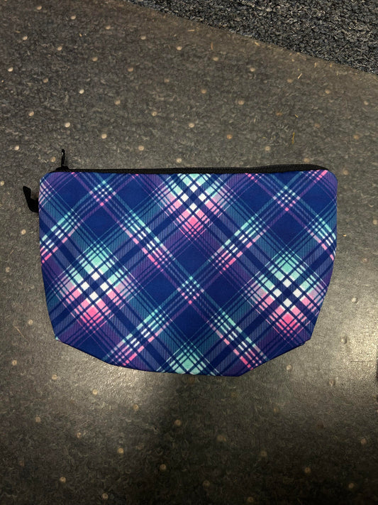plaid Makeup bag