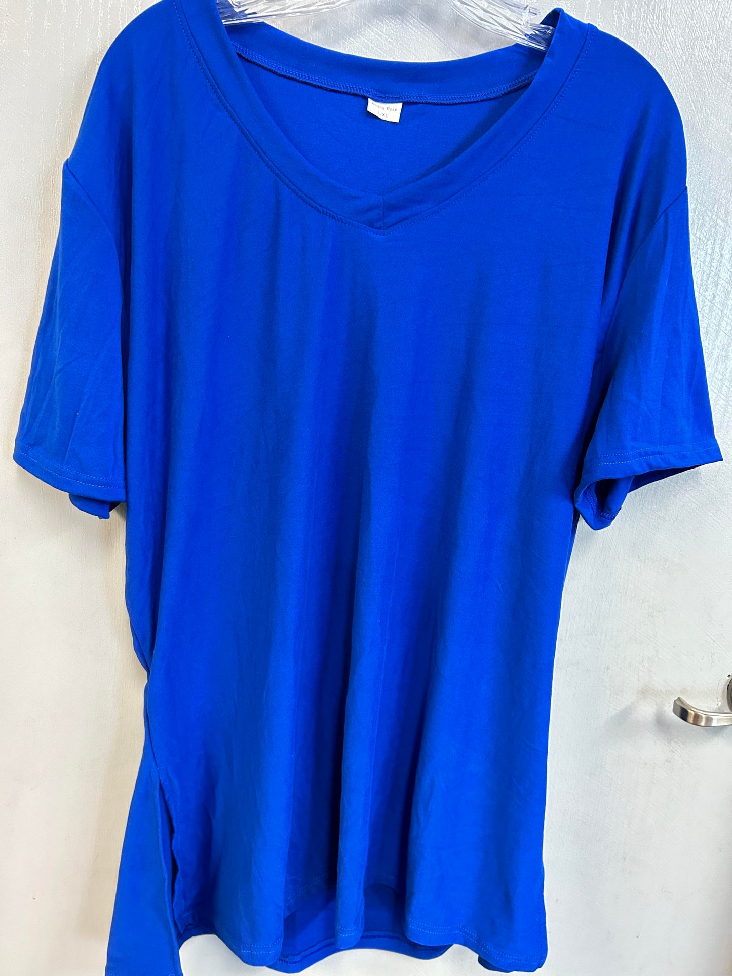 royal blue v-neck